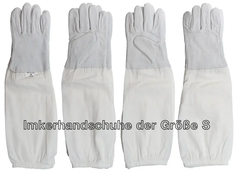 1 Paar Imkerhandschuhe aus Ziegenleder mit Stulpen