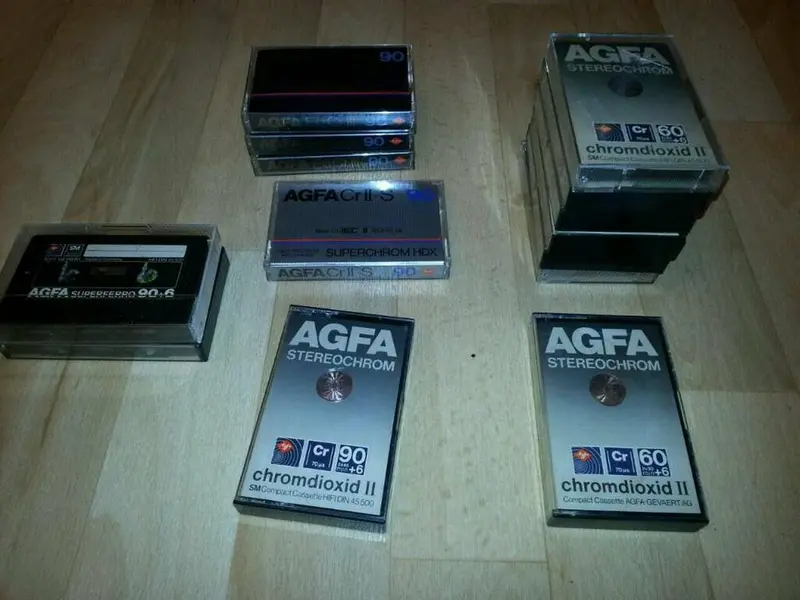 14 AGFA Audio-Cassetten; verschieden; gebraucht! Guter Zustand!