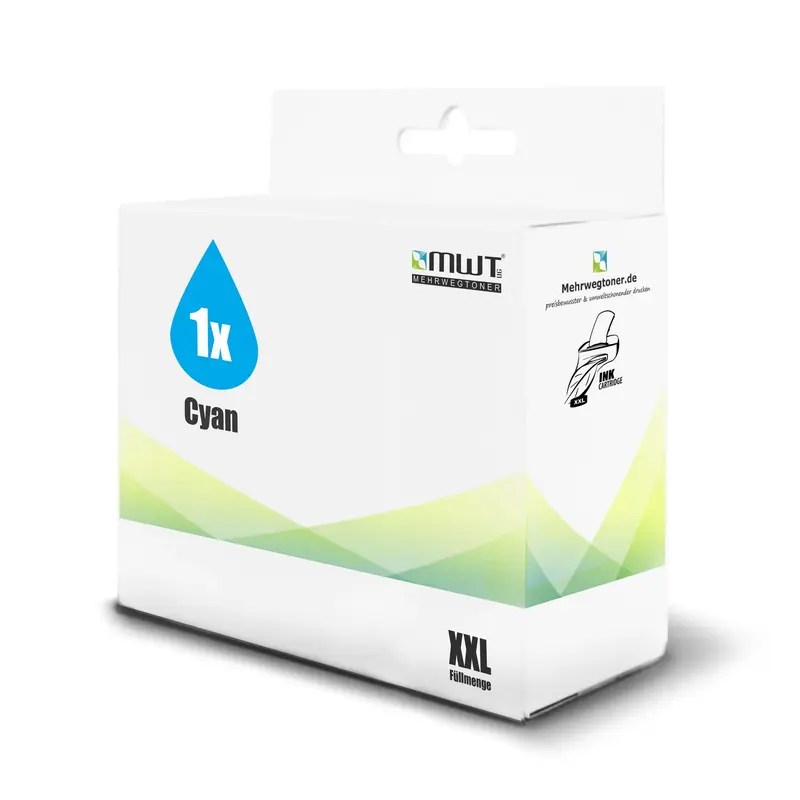 1x Alternative Tintenpatrone für HP 12 C4804A Cyan