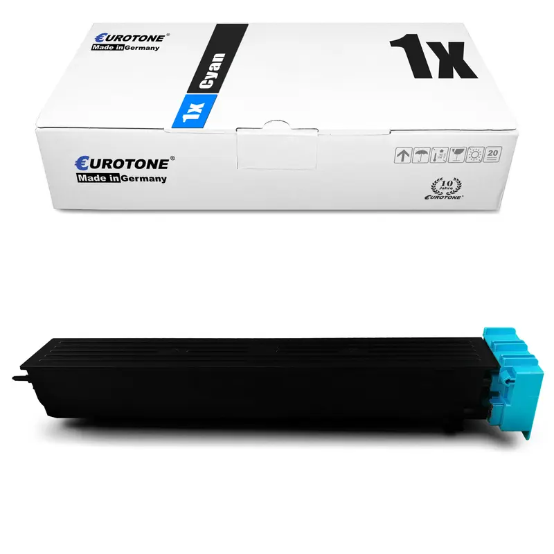 1x Alternativer Toner für Konica Minolta TN-613C A0TM450 Cyan