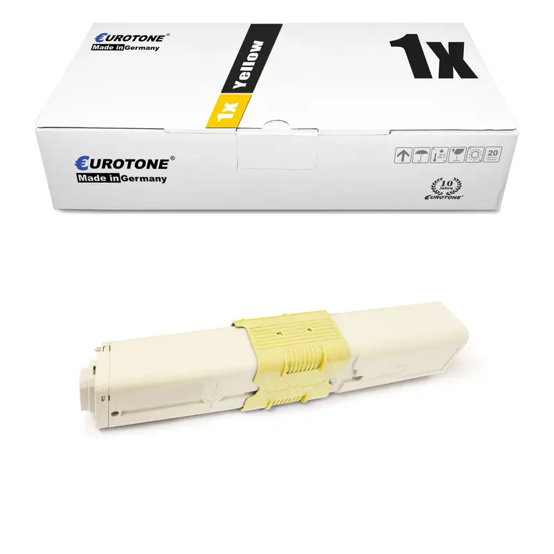 1x Alternativer Toner für OKI 44469704 Gelb