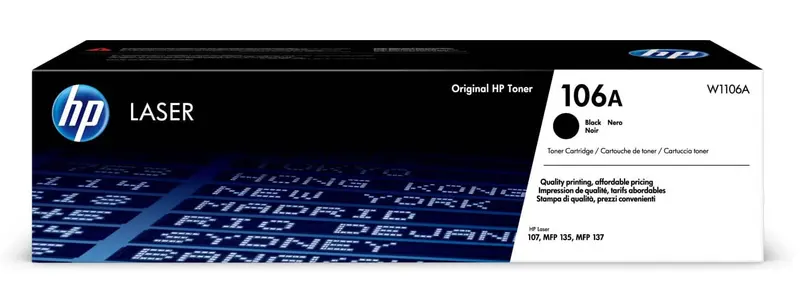 1x Originaler Toner HP W1106A Schwarz 106A