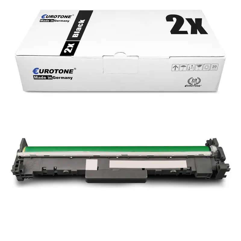 2x Alternative Bildtrommeln für HP CF219A 19A Schwarz