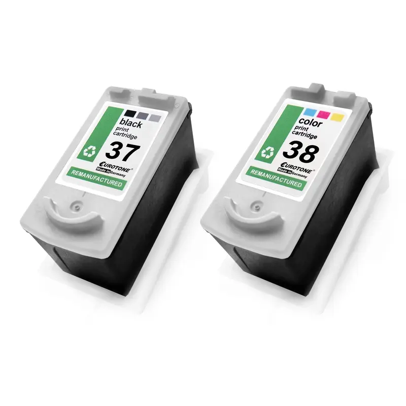 2x Alternative Tintenpatronen für Canon PG37 CL38 2145B009
