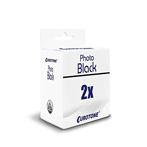 2x Eurotone Tintenpatrone für HP 72XL – Schwarz
