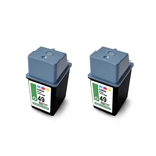 2x Eurotone Tintenpatrone kompatibel für HP 49XL – Mehrfarbig – für 51649AE, 700C