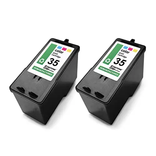 2x Eurotone Tintenpatrone kompatibel für Lexmark 35XL – Mehrfarbig – für HP OfficeJet 6800 Series, HP OfficeJet 6812