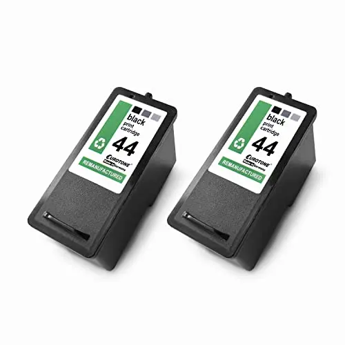 2x Eurotone Tintenpatrone kompatibel für Lexmark 44XL – Schwarz – für 18Y0144E