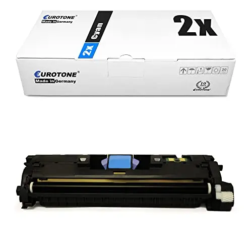 2x Eurotone Toner kompatibel für HP Q3961A – Cyan – für HP Color LaserJet 2550, HP Color LaserJet 2550 L
