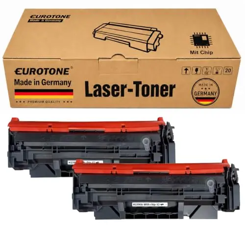 2x Eurotone Toner kompatibel für HP W1390A – Schwarz – für 3002dn, 3002dw