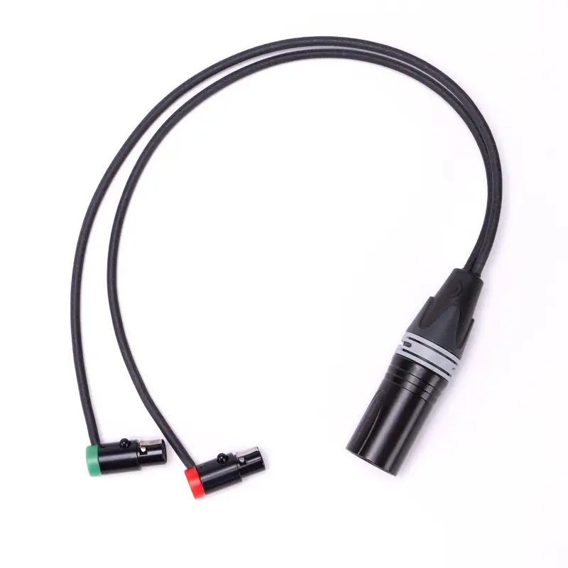 2x Low Profile TA3F auf XLR-5M - Stereo Adapter Kabel - Perivox® Y-Kabel