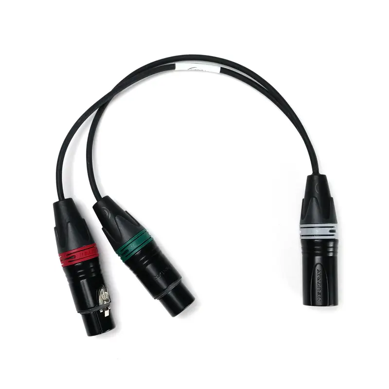 2x XLR-3F / XLR-5M - Stereo Adapterkabel - Perivox® Y-Kabel (SKA-D)