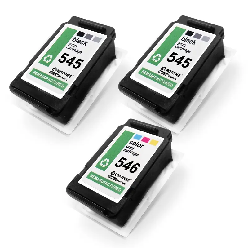 3x Alternative Tintenpatronen für Canon PG545XL CL546XL 8287B005