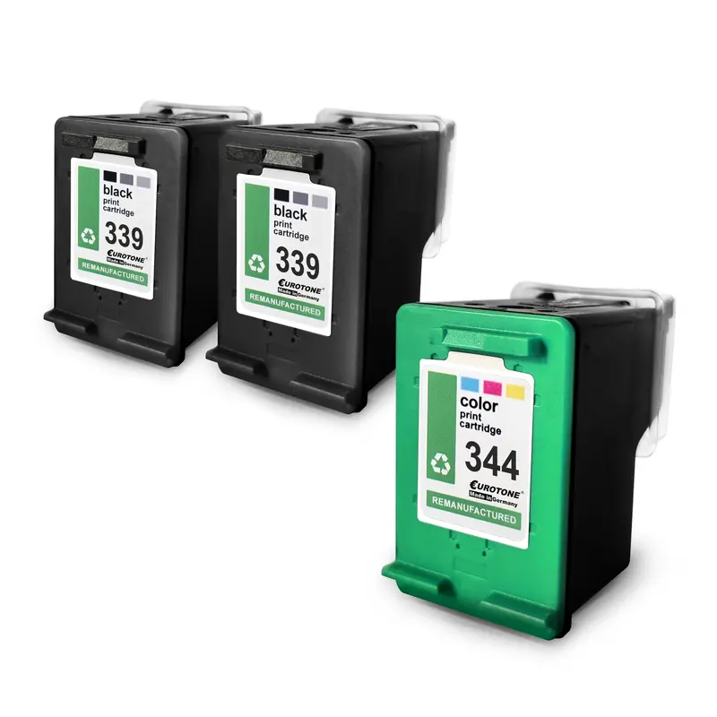 3x Alternative Tintenpatronen für HP 339+344
