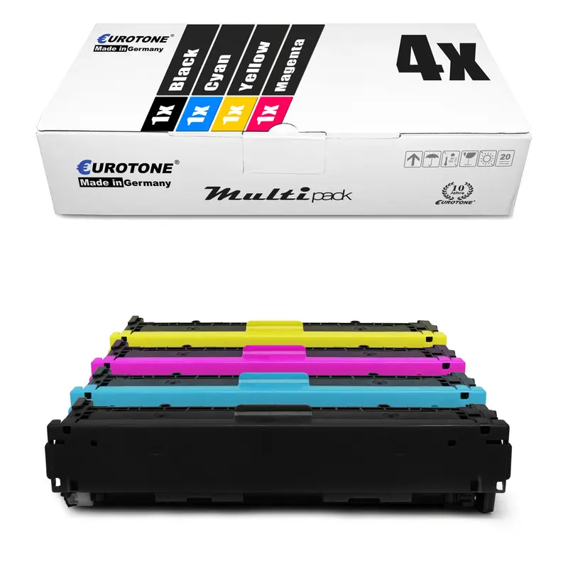 4x Alternative Toner für HP CB540A-43A 125A
