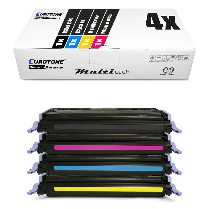 4x Alternative Toner für HP Q6000A-03A 124A