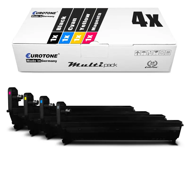 4x Alternative Toner für OKI 43913808 Schwarz + 43913807 Cyan + 43913806 Magenta + 43913805 Gelb