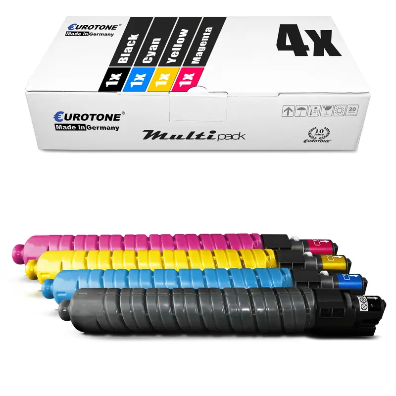 4x Alternative Toner für Ricoh 841654 841652 841653 841651