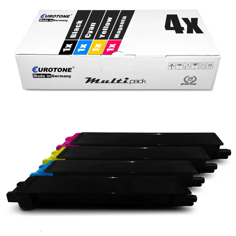 4x Alternative Toner für Triumph-Adler 652511111 652511114 652511116 652511115