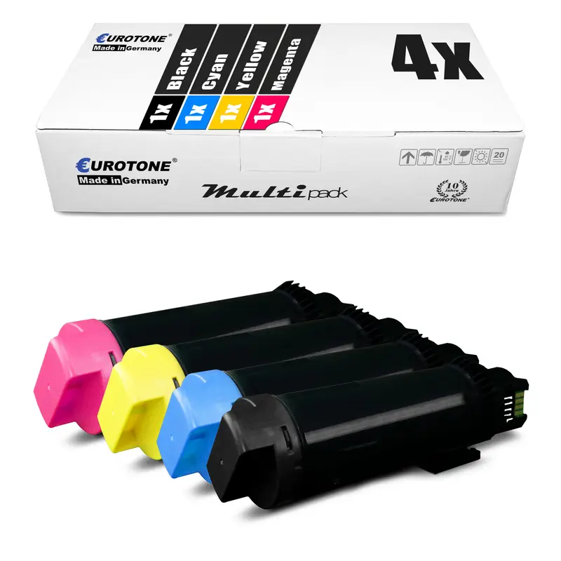 4x Alternative Toner XXL für Dell 593BBSD 593BBSE R6C4D 593BBSB
