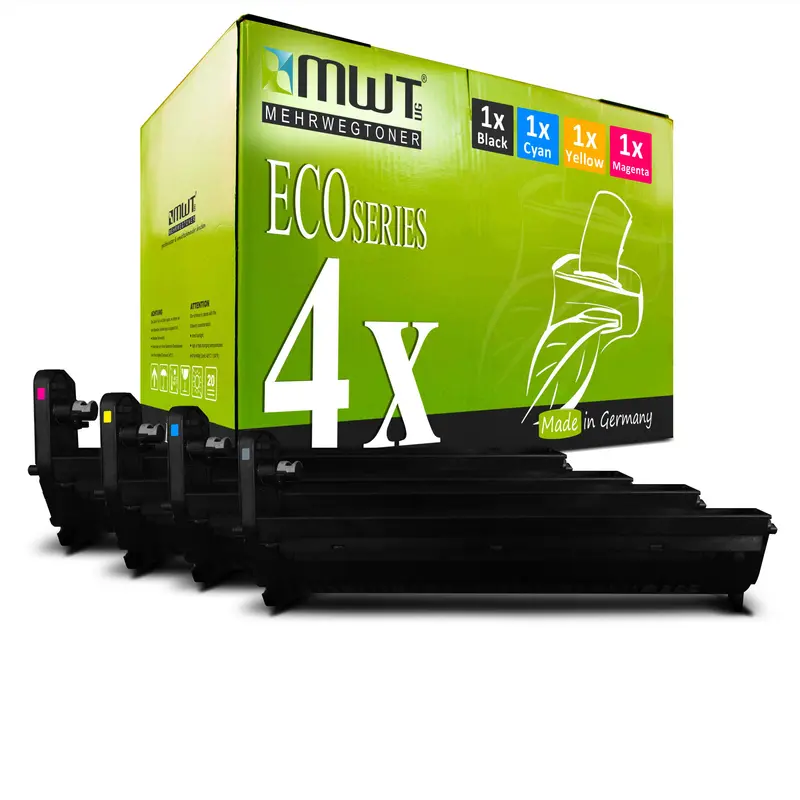 4x Alternative Trommel für OKI 43381708 Schwarz + 43381707 Cyan + 43381706 Magenta + 43381705 Gelb