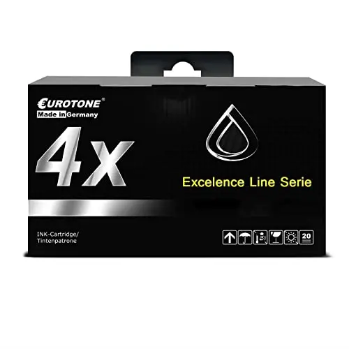 4x Eurotone Tintenpatrone kompatibel für Epson 29XL – Schwarz – für Epson Expression Home XP-235, Epson Expression Home XP-240 Series