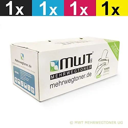 4x Mehrwegtoner Toner kompatibel für Xerox 106R01507 – Schwarz/Cyan/Magenta/Gelb – für 6700