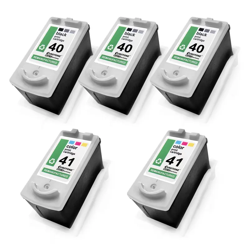 5x Alternative Tintenpatronen für Canon PG40 CL41 0615B036