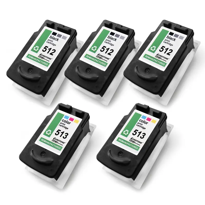 5x Alternative Tintenpatronen XXL für Canon PG512 CL513 2970B010