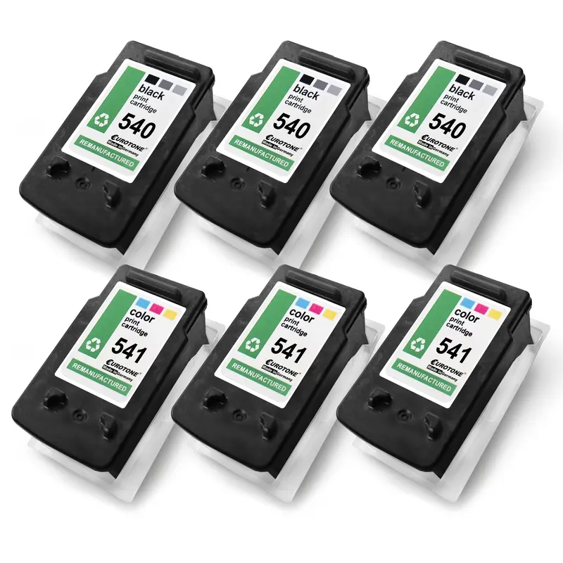 6x Alternative Tintenpatronen für Canon PG540XL CL541XL 5225B006