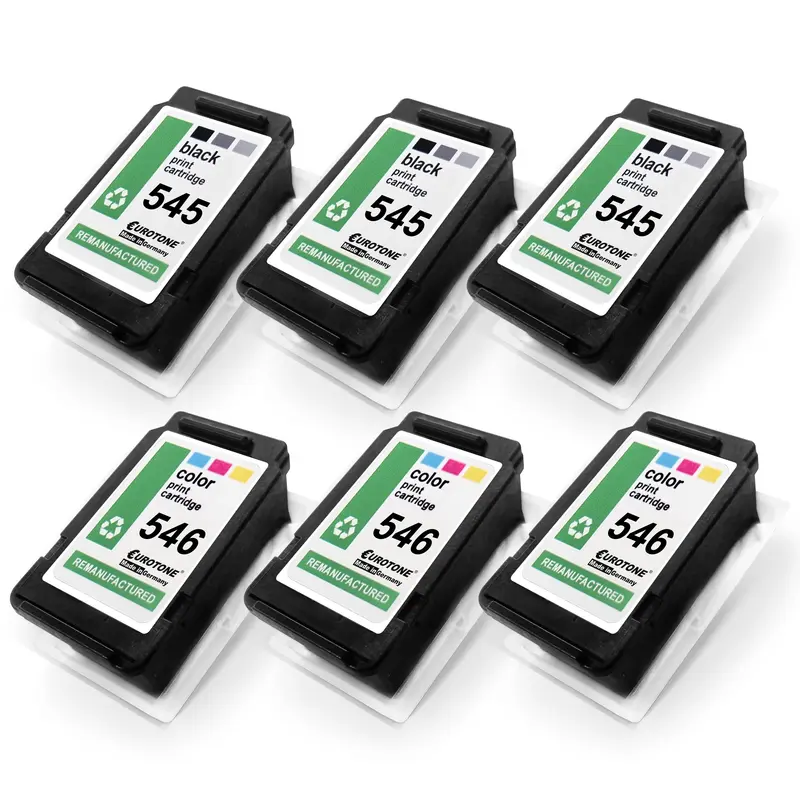 6x Alternative Tintenpatronen für Canon PG545XL CL546XL 8287B005