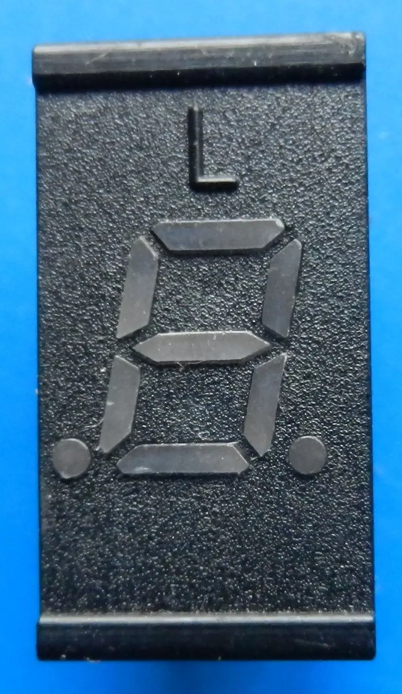 7-Segment LED Anzeige mit 2 Dezimalpunkte code