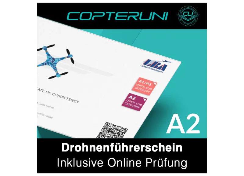 A2 Drohnenführerschein - inkl. Onlineprüfung (Copteruni)
