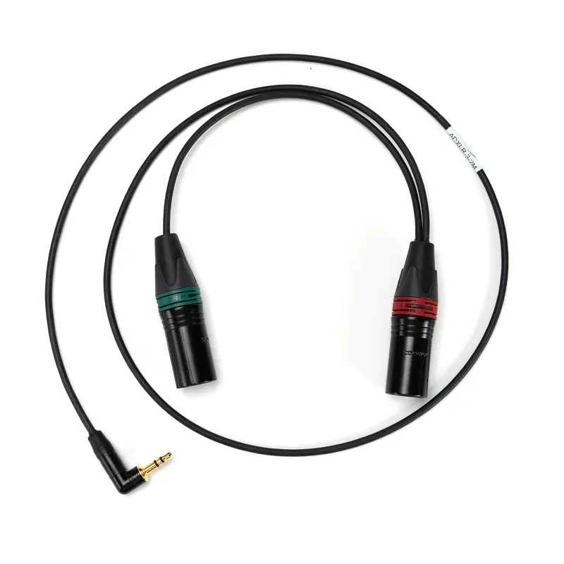 Adapterkabel 3,5 mm Klinke (90°) auf 2x XLR-3M (ADXLR-3-2M)