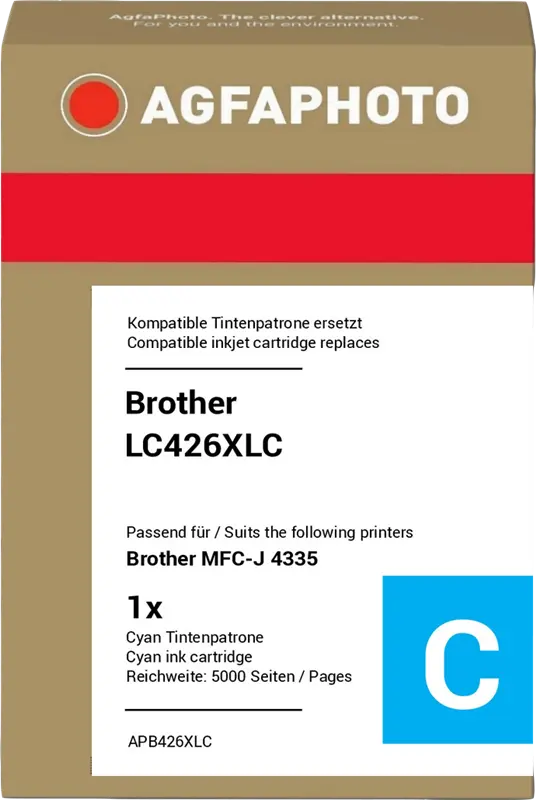 Agfa Photo APB426XLC Cyan Druckerpatrone