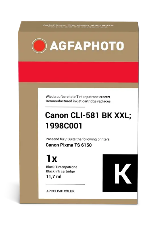 Agfa Photo APCCLI581XXLBK Schwarz Druckerpatrone