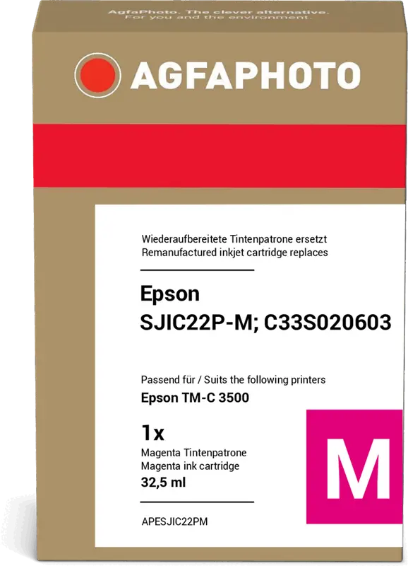 Agfa Photo APESJIC22PM Magenta Druckerpatrone