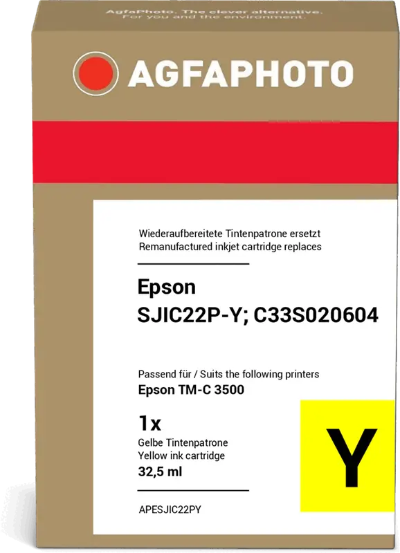 Agfa Photo APESJIC22PY Gelb Druckerpatrone