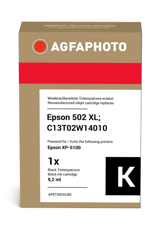 Agfa Photo APET502XLBD Schwarz Druckerpatrone