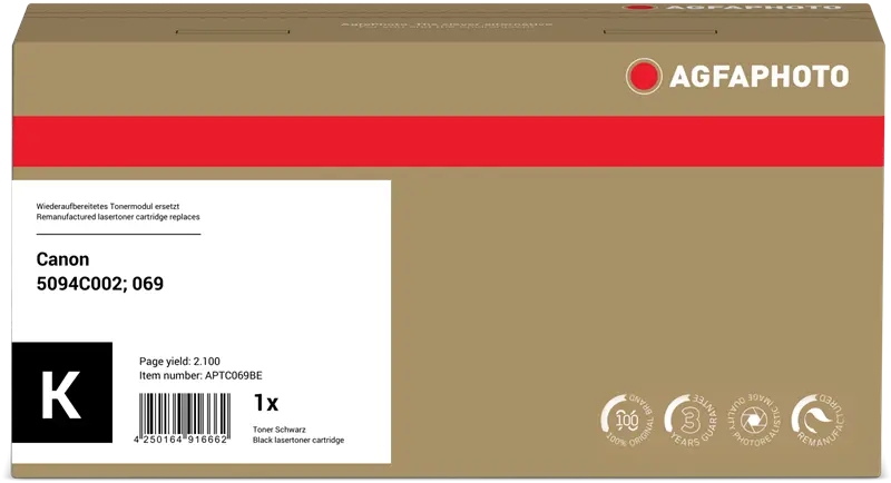 Agfa Photo APTC069BE Schwarz Toner
