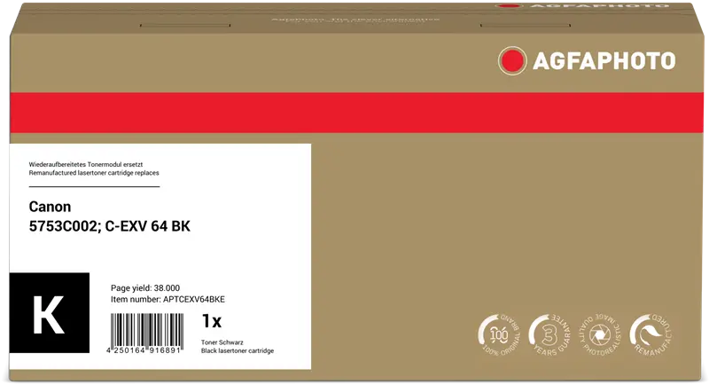 Agfa Photo APTCEXV64BKE Schwarz Toner