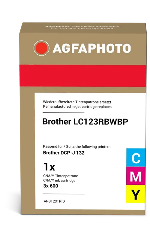 Agfa Photo LC123C,M,Y Multipack Cyan / Magenta / Gelb