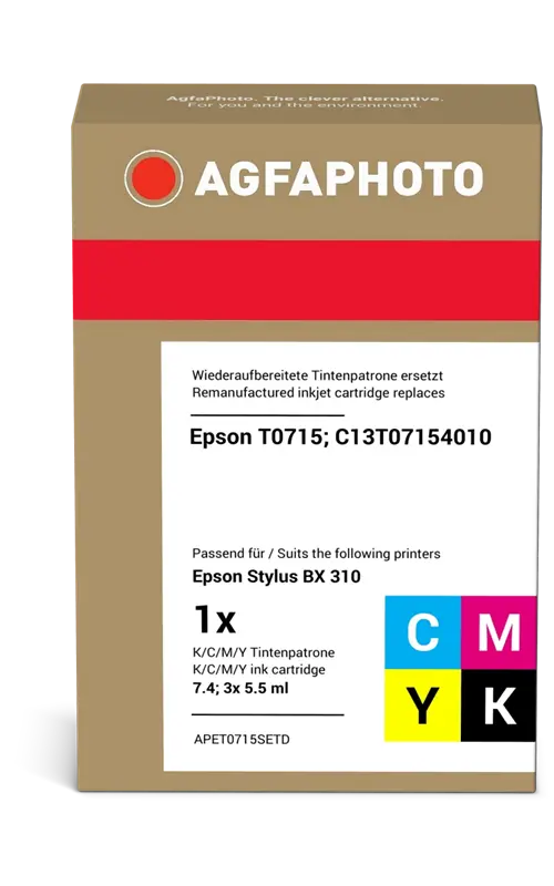 Agfa Photo Multipack Schwarz / Cyan / Magenta / Gelb