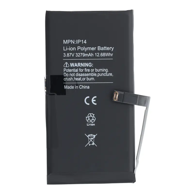 Akku Kompatibel für iPhone 14 Akku inkl. Klebestreifen (BMS löten nicht notwendig und keine Fehlermeldungen)