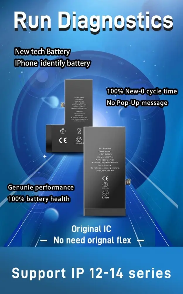 Akku kompatibel für iPhone 15 pro inkl. Akkuklebestreifen * iOS 18 Konfiguration ohne Fehlermeldung*