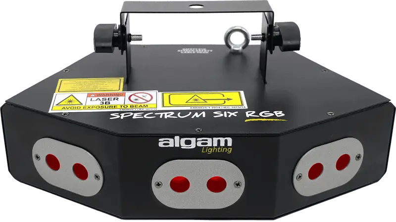 ALGAM LIGHTING - SPECTRUMSIXRGB | Lichteffekt, 6x Laser, 260 mW, RGB, IR-Fernbedienung
