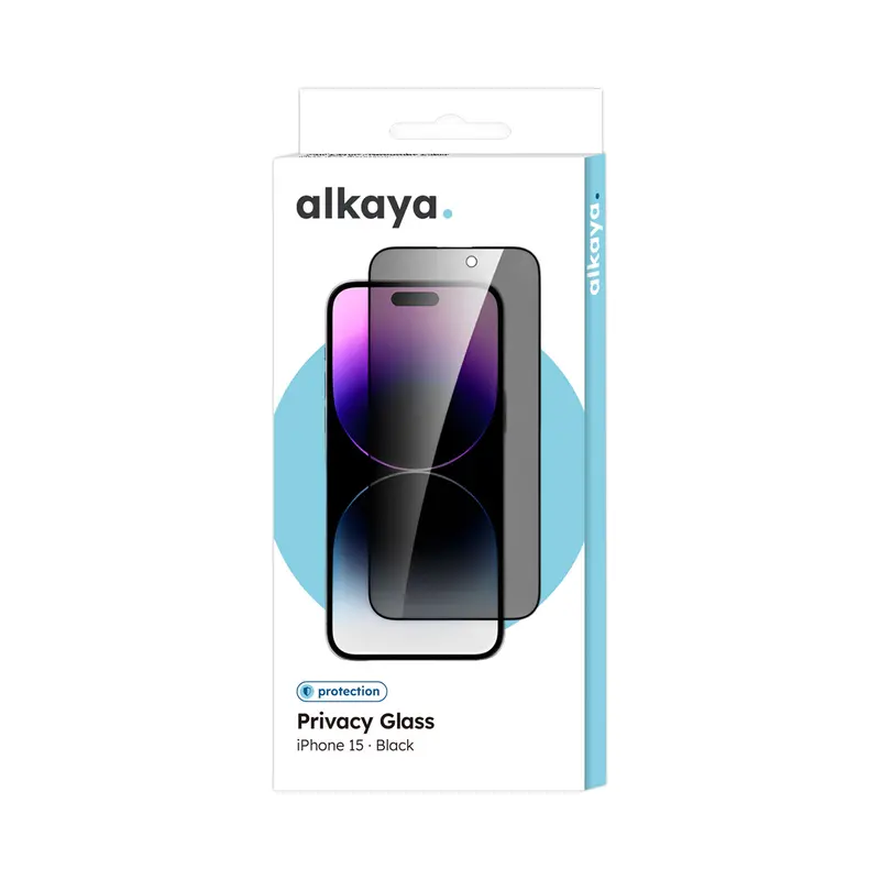alkaya. | A Shield Display Privacy Glass 3D Full Cover iPhone 15 / iPhone 16