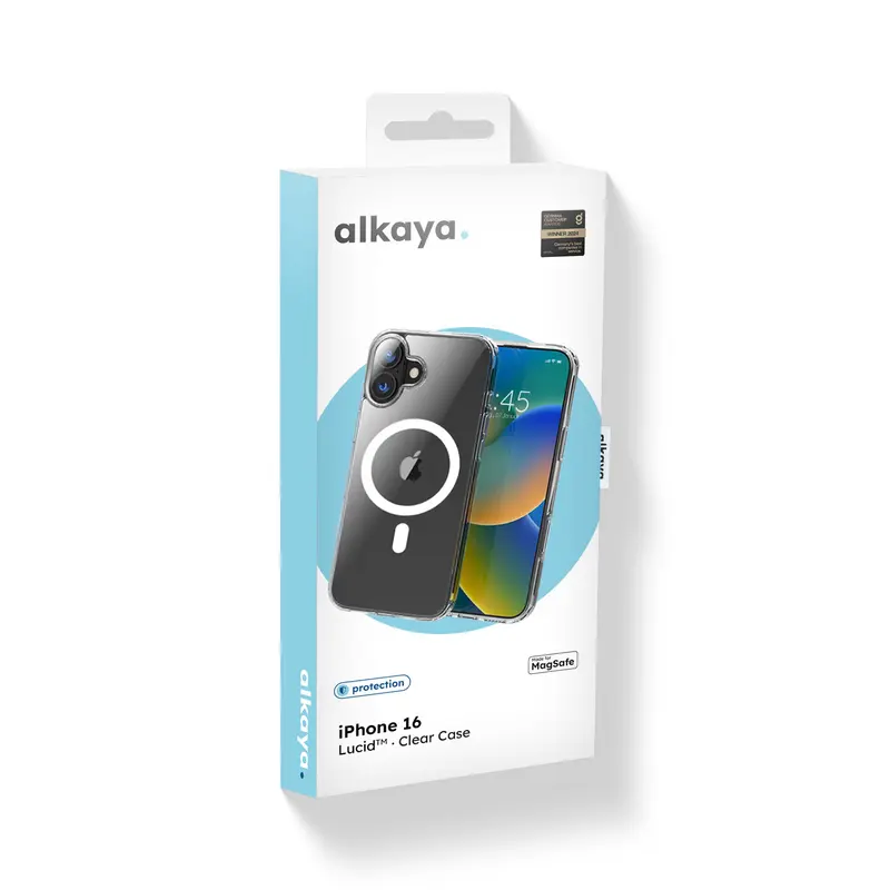 alkaya. | LUCID MagSafe Handy Schutzhülle iPhone 16. Transparent