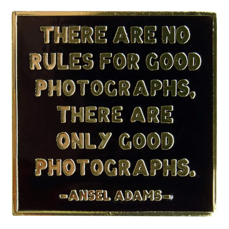 Ansel Adams Zitat - Anstecknadel / Pin