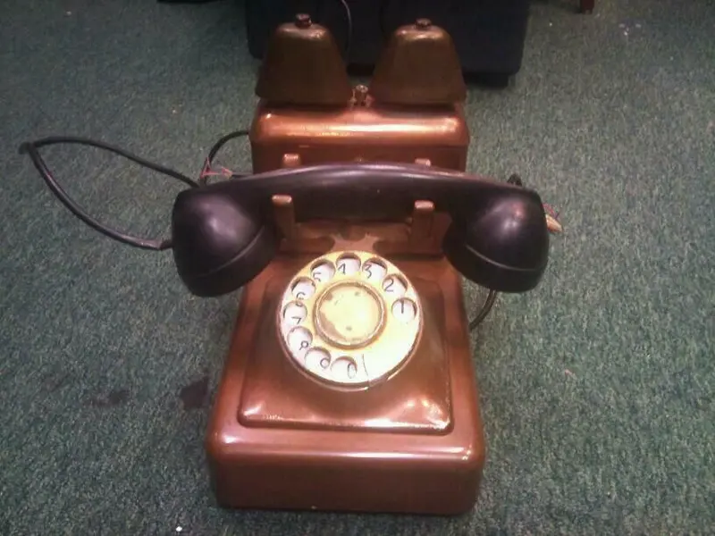 Antikes Telefon T1963 m1-69072-5; kupfer; VINTAGE! RARITÄT!!